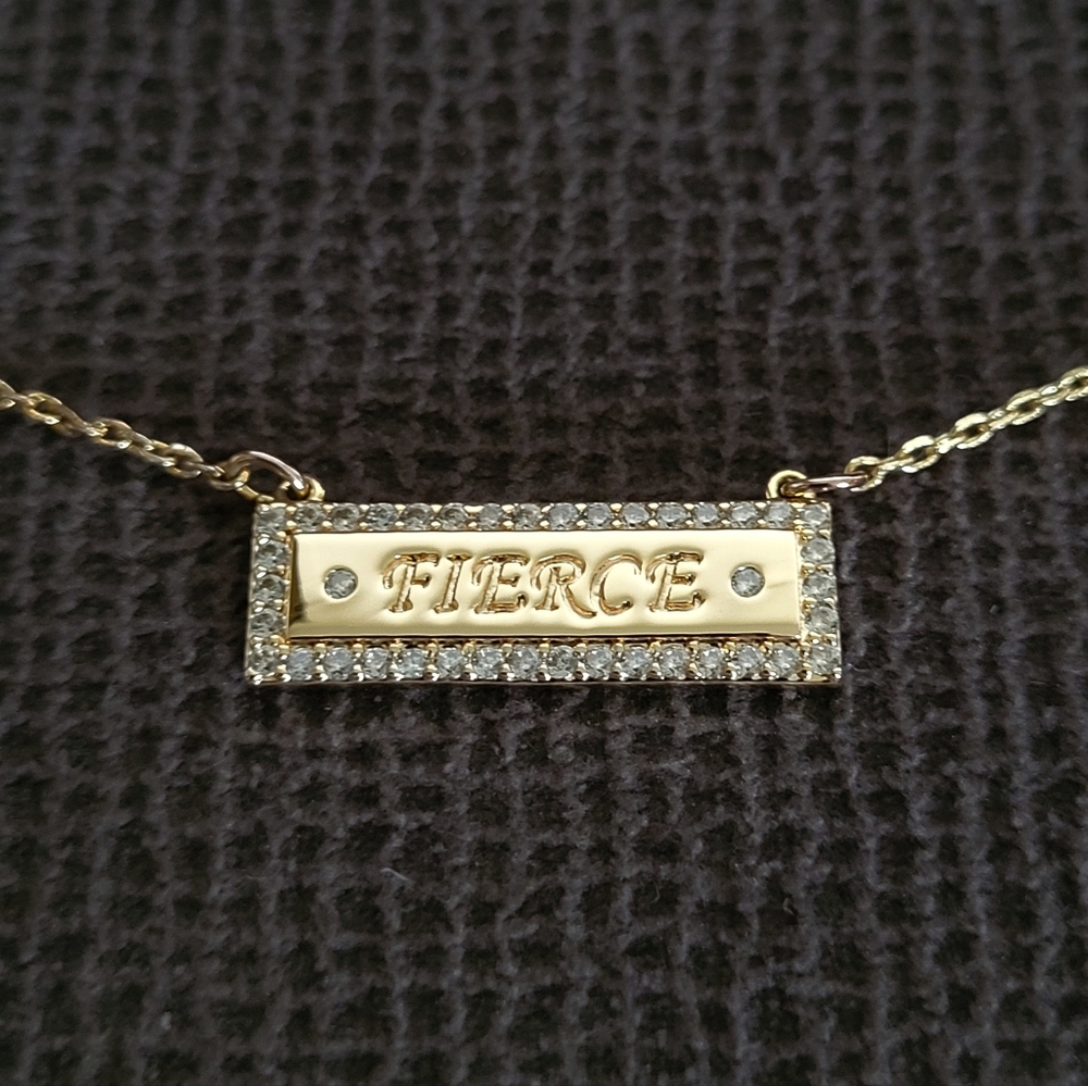 Lulu DK "Fierce"💪 Stationary Bar Necklace - NWOT - Picture 3 of 15